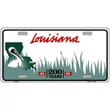 Louisiana 200 Years Blank Novelty Metal License Plate 12" x 6" (LP)