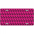 Pink Black Anchor Metal Novelty License Plate 12" x 6" (LP)