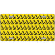 Yellow Black Anchor Metal Novelty License Plate 12" x 6" (LP)