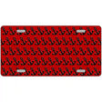 Red Black Anchor Metal Novelty License Plate 12" x 6" (LP)