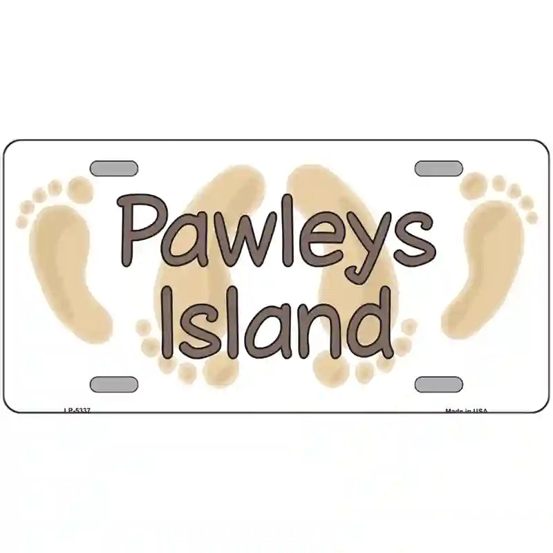 Pawleys Island Foots Metal Novelty License Plate 12" x 6" (LP)