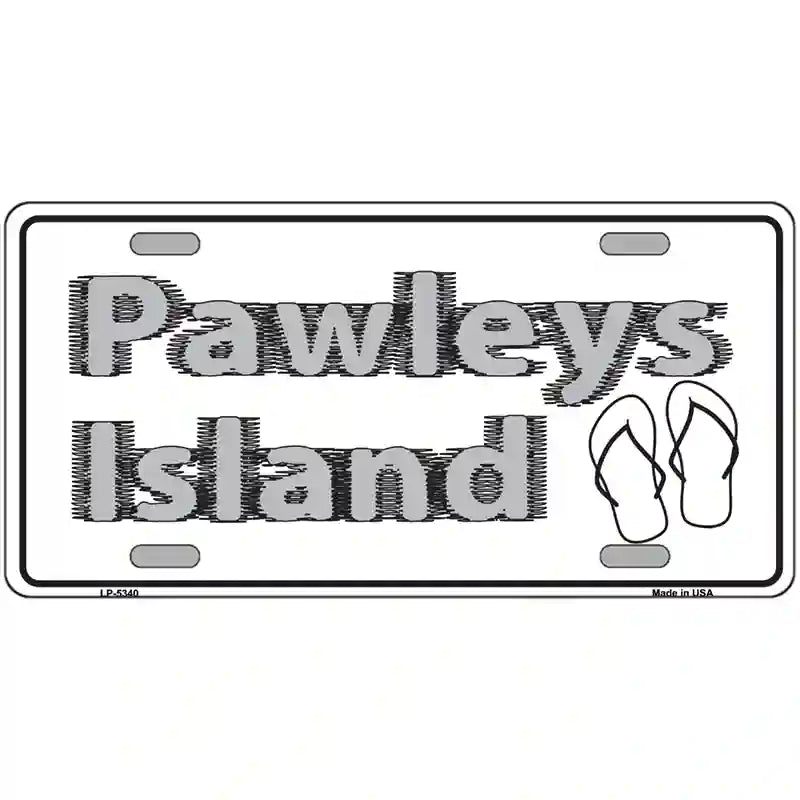 Pawleys Island Flip Flops Metal Novelty License Plate 12" x 6" (LP)