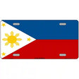 Philippines Flag Metal Novelty License Plate 12" x 6" (LP)