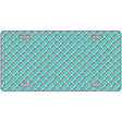 Tiffany Blue White Quatrefoil Metal Novelty License Plate 12" x 6" (LP)