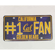 California Bears Fan Deluxe Metal Novelty License Plate Tag LP-5507