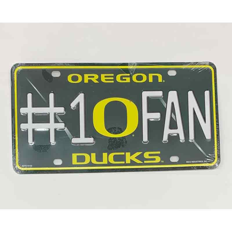 Oregon Ducks Fan Deluxe Metal Novelty License Plate Tag LP-5523