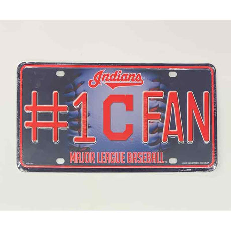 Indians Fan Metal Novelty License Plate Tag LP-5535