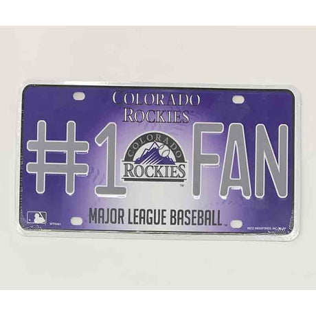 Rockies Fan Metal Novelty License Plate Tag LP-5536