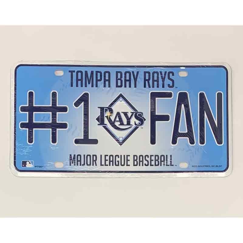 Rays Fan Metal Novelty License Plate Tag LP-5542