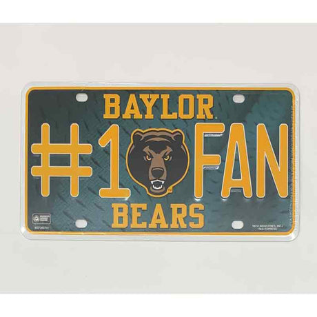 Baylor Fan Deluxe Metal Novelty License Plate Tag LP-5545