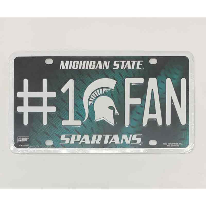 Michigan State Fan Deluxe Metal Novelty License Plate Tag LP-5547