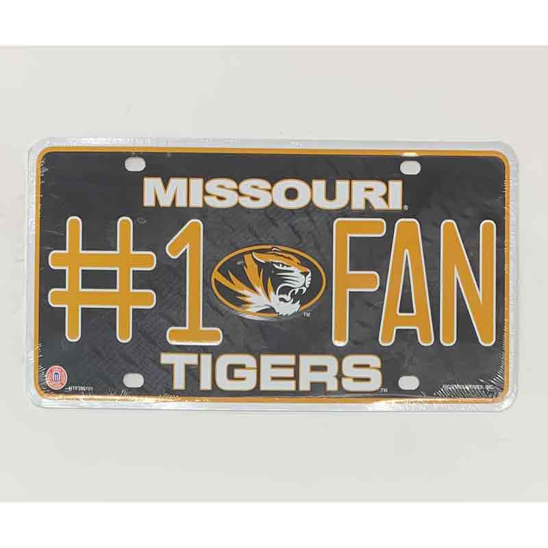 Missouri Tigers Fan Metal Novelty License Plate Tag LP-5554