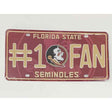 Florida State Seminoles Fan Novelty Metal License Plate Tag LP-5580