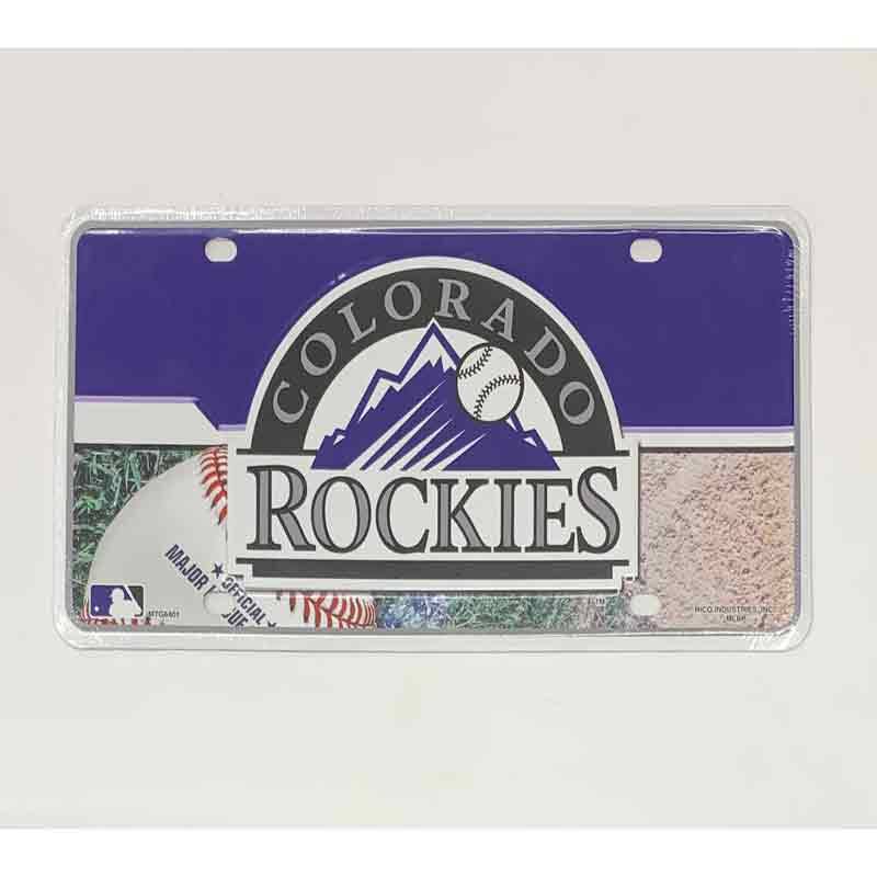 Colorado Rockies Metal Novelty License Plate Tag LP-5605