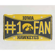 Iowa Hawkeyes Fan Deluxe Metal Novelty License Plate Tag LP-5613