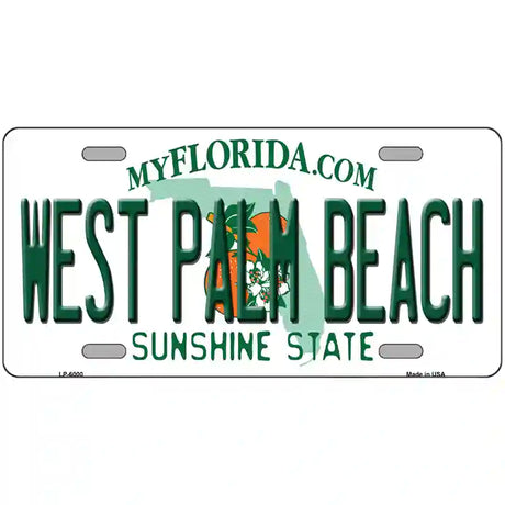 West Palm Beach Florida Novelty Metal License Plate 12" x 6" (LP)