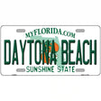 Daytona Beach Florida Novelty Metal License Plate 12" x 6" (LP)