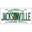 Jacksonville Florida Novelty Metal License Plate 12" x 6" (LP)