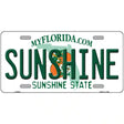 Sunshine Florida Novelty Metal License Plate 12" x 6" (LP)