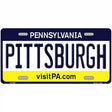 Pittsburgh Pennsylvania State Novelty Metal License Plate 12" x 6" (LP)