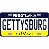 Gettysburg Pennsylvania State Novelty Metal License Plate 12" x 6" (LP)