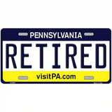 Retired Pennsylvania State Novelty Metal License Plate 12" x 6" (LP)