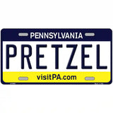 Pretzel Pennsylvania State Novelty Metal License Plate 12" x 6" (LP)