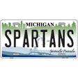 Spartans Michigan Novelty Metal License Plate 12" x 6" (LP)