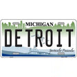 Detroit Michigan Metal Novelty License Plate 12" x 6" (LP)