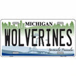 Michigan Wolverines Metal Novelty License Plate 12" x 6" (LP)