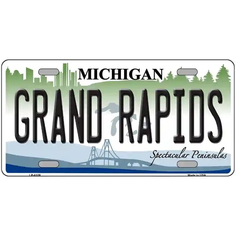 Grand Rapids Michigan Metal Novelty License Plate 12" x 6" (LP)