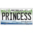 Princess Michigan Metal Novelty License Plate 12" x 6" (LP)