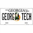 Georgia Tech Novelty Metal License Plate 12" x 6" (LP)