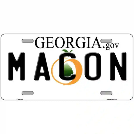 Macon Georgia Novelty Metal License Plate 12" x 6" (LP)