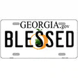 Blessed Georgia Novelty Metal License Plate 12" x 6" (LP)