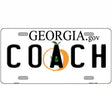 Coach Georgia Novelty Metal License Plate 12" x 6" (LP)