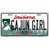 Cajun Girl Louisiana Novelty Metal License Plate 12" x 6" (LP)