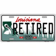 Retired Louisiana Novelty Metal License Plate 12" x 6" (LP)