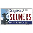 Sooners Oklahoma Novelty Metal License Plate 12" x 6" (LP)