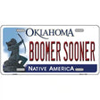 Boomer Sooner Oklahoma Novelty Metal License Plate 12" x 6" (LP)