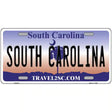 South Carolina Novelty Metal License Plate 12" x 6" (LP)