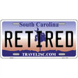 Retired South Carolina Novelty Metal License Plate 12" x 6" (LP)