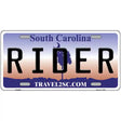 Rider South Carolina Novelty Metal License Plate 12" x 6" (LP)