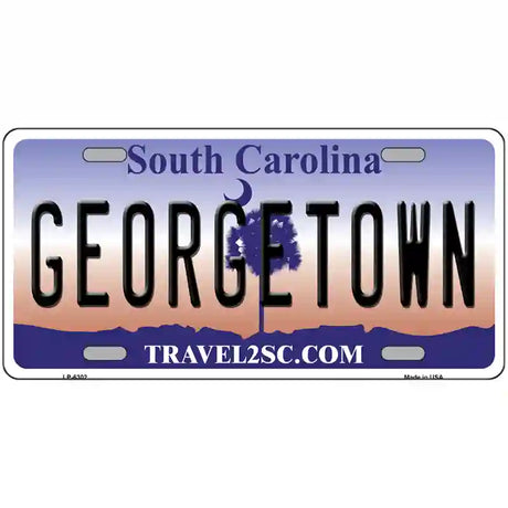 Georgetown South Carolina Novelty Metal License Plate 12" x 6" (LP)