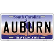 Auburn South Carolina Novelty Metal License Plate 12" x 6" (LP)