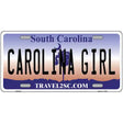 Carolina Girl South Carolina Novelty Metal License Plate 12" x 6" (LP)