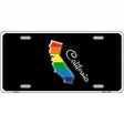 California Rainbow Metal Novelty License Plate 12" x 6" (LP)