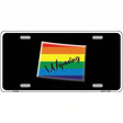 Wyoming Rainbow Metal Novelty License Plate 12" x 6" (LP)