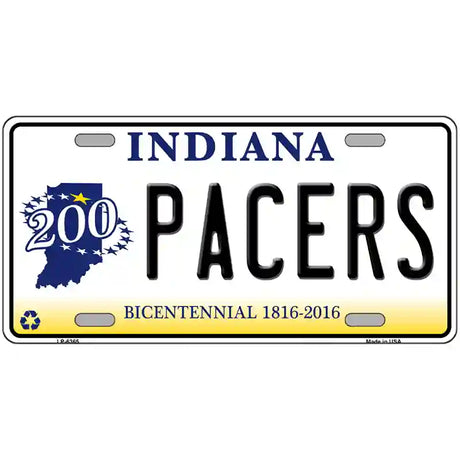 Pacers Indiana Novelty Metal License Plate 12" x 6" (LP)