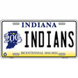 Indians Indiana Novelty Metal License Plate 12" x 6" (LP)